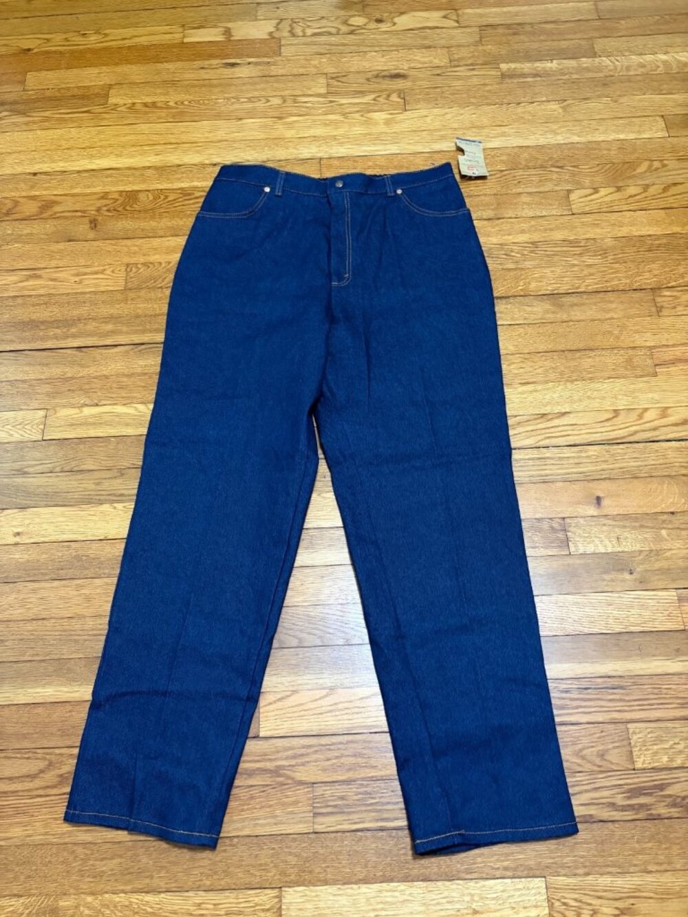 Vintage Levi's Womens Relaxed Straight Jeans Plus 22W Blue Denim NOS Deadstock